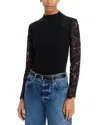 Generation Love Marcelena Lace Sleeve Sweater In Black