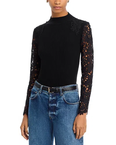 Generation Love Marcelena Lace Sleeve Sweater In Black