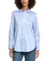Generation Love Marcello Crystal Poplin Shirt In Blue