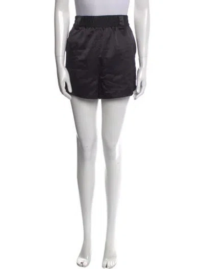 Pre-owned Generation Love Marina Satin Shorts Mini Shorts In Black