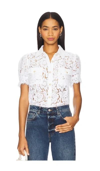 Generation Love Maude Lace Shirt In White