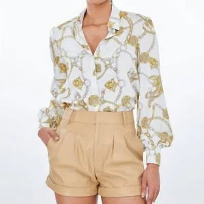 Generation Love Maxwell Chain Blouse In White