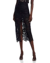 Generation Love Women's Medina Guipure Lace Midi-skirt In Black