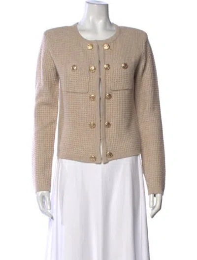 Pre-owned Generation Love Merino Wool Crew Neck Sweater In Neutrals
