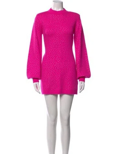 Pre-owned Generation Love Merino Wool Mini Dress In Pink