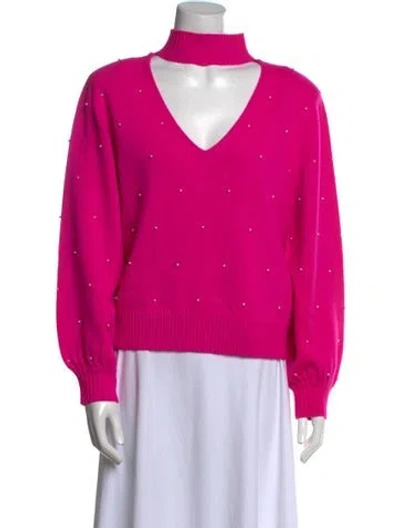 Pre-owned Generation Love Merino Wool Turtleneck Sweater In Pink
