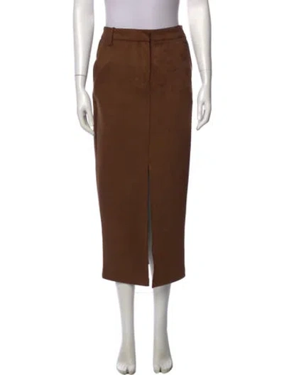 Pre-owned Generation Love Midi Length Skirt In Brown