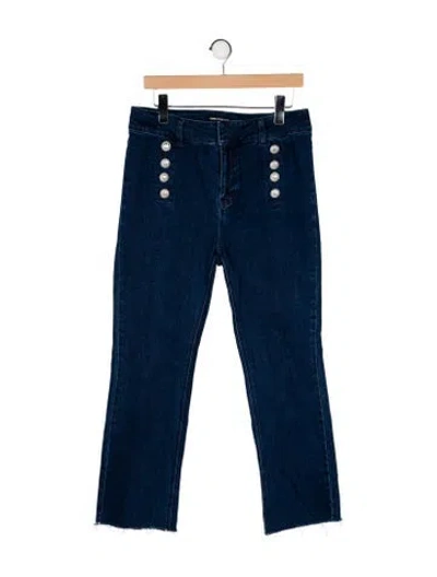 Pre-owned Generation Love Mid-rise Straight Leg Jeans In Blue