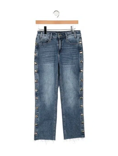 Pre-owned Generation Love Mid-rise Straight Leg Jeans In Blue