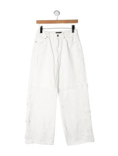 Pre-owned Generation Love Mid-rise Straight Leg Jeans In Neutrals