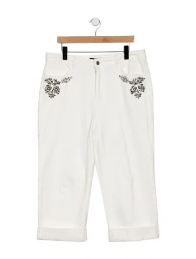 Pre-owned Generation Love Mid-rise Straight Leg Jeans In White