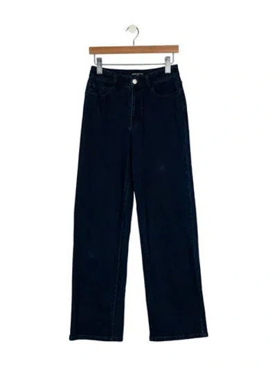 Pre-owned Generation Love Mid-rise Wide Leg Jeans In Blue