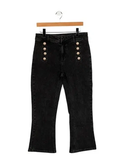 Pre-owned Generation Love Mid-rise Wide Leg Jeans W/ Tags In Black