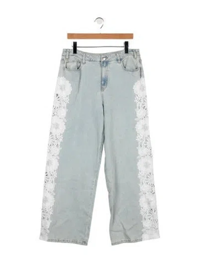 Pre-owned Generation Love Mid-rise Wide Leg Jeans W/ Tags In Blue