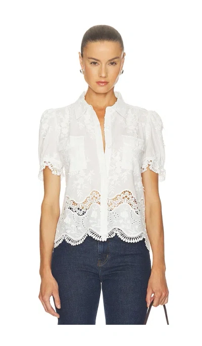 Generation Love Mina 3d Voile Shirt In White