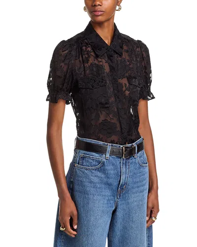 Generation Love Mina Lace Shirt In Black