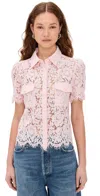 Generation Love Mina Lace Shirt Petal Pink In Petal Pink