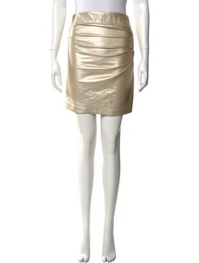 Pre-owned Generation Love Mini Skirt In Gold
