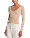 Generation Love Mirasol Crystal Splash V-neck Sweater In Pink