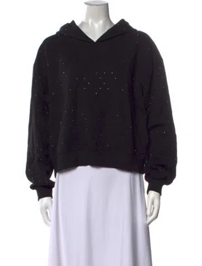 Pre-owned Generation Love Mock Neck Long Sleeve Sweatshirt In Black
