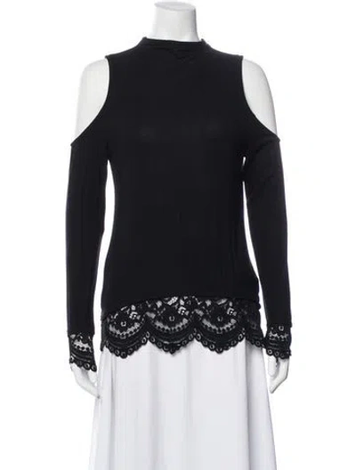 Pre-owned Generation Love Mock Neck Long Sleeve Top In Multi