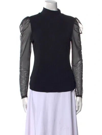 Pre-owned Generation Love Mock Neck Long Sleeve Top W/ Tags In Black