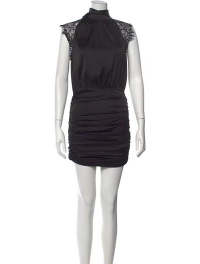 Pre-owned Generation Love Mock Neck Mini Dress W/ Tags In Black