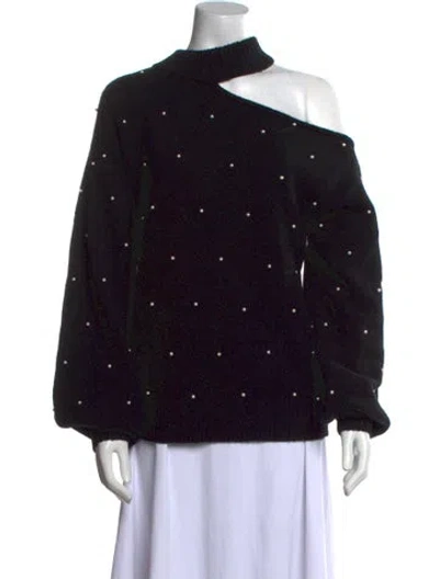 Pre-owned Generation Love Mock Neck Sweater In Black