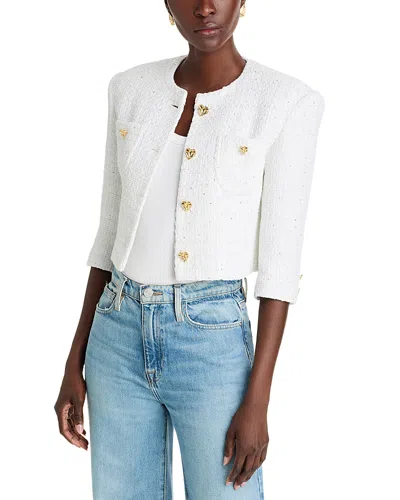Generation Love Monty Tweed Jacket In White