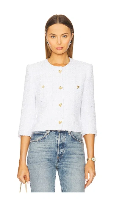 Generation Love Monty Tweed Jacket In White
