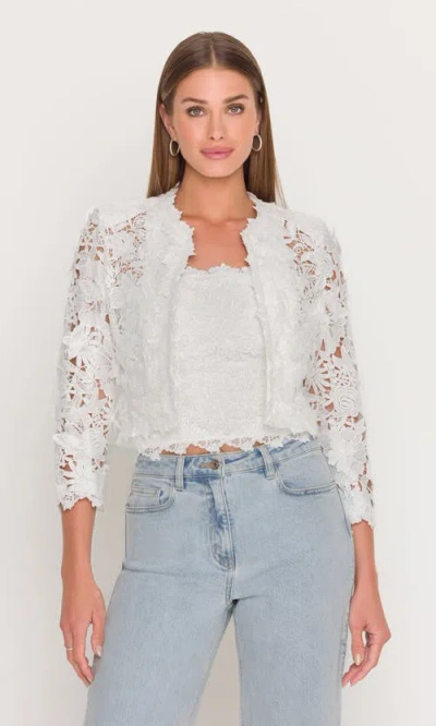 Generation Love Myra 3d Butterfly Lace Jacket In Multi