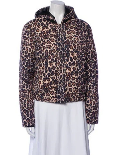 Pre-owned Generation Love Nylon Animal Print Jacket In Blue