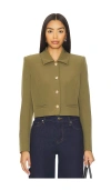Generation Love Oliver Crepe Jacket In Green