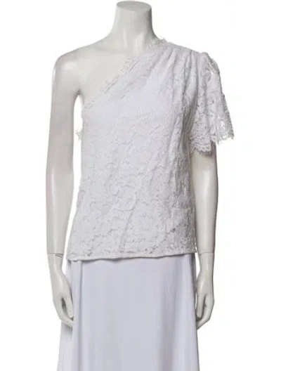 Pre-owned Generation Love One-shoulder Short Sleeve Top In Gray