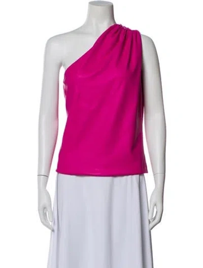 Pre-owned Generation Love One-shoulder Sleeveless Top In Pink