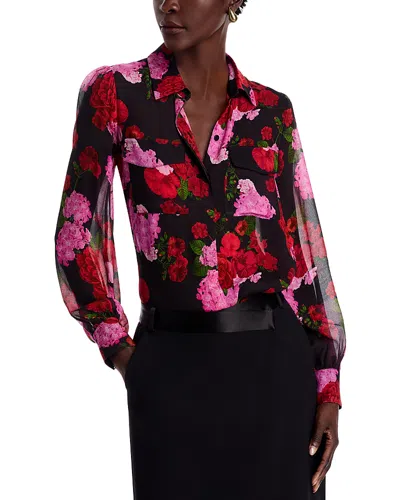Generation Love Oslo Floral Print Blouse In Floral Fantasy Red