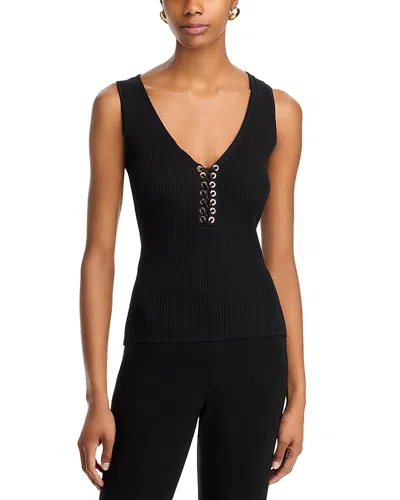 Generation Love Pacey V Neck Sleeveless Sweater In Black
