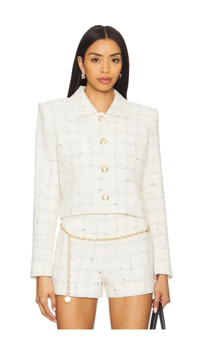 Generation Love Patricia Tweed Jacket In Ivory