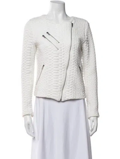 Pre-owned Generation Love Patterned Biker Jacket In Neutrals