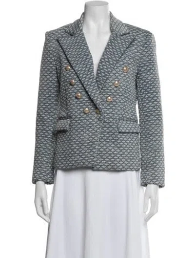Pre-owned Generation Love Patterned Blazer In Blue