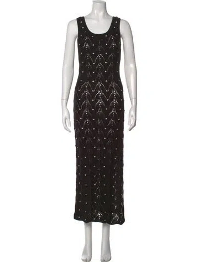 Pre-owned Generation Love Patterned Long Dress W/ Tags In Black