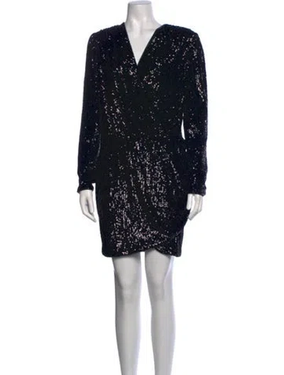 Pre-owned Generation Love Patterned Mini Dress In Black