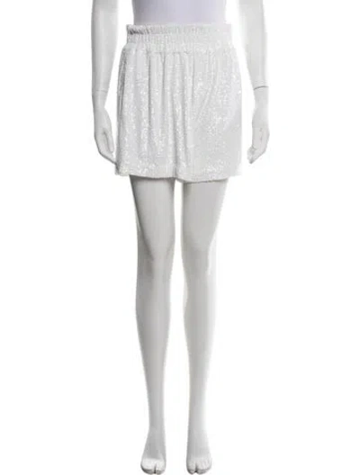 Pre-owned Generation Love Patterned Mini Shorts In White