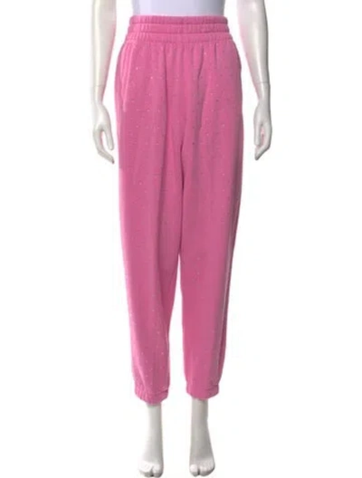 Pre-owned Generation Love Patterned Straight Leg Pants In Pink