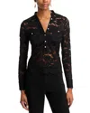 Generation Love Meri Lace Shirt In Black