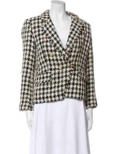 Pre-owned Generation Love Plaid Print Blazer In Multi