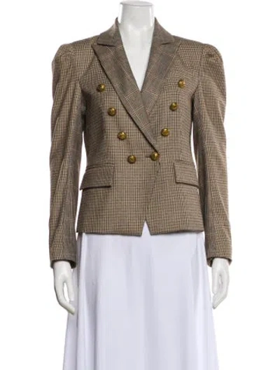 Pre-owned Generation Love Plaid Print Blazer In Multi