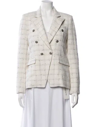 Pre-owned Generation Love Plaid Print Blazer In Neutrals