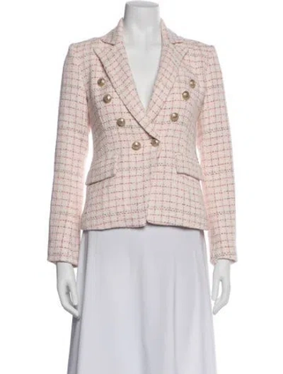 Pre-owned Generation Love Plaid Print Blazer W/ Tags In Pink