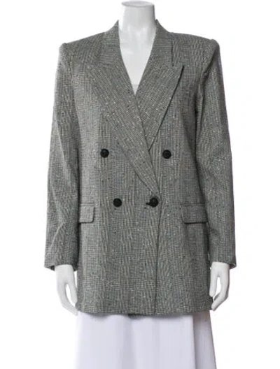 Pre-owned Generation Love Plaid Print Coat In Multi